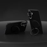 Custodia per telefono ABEEL in silicone liquido magnetico, leggera e impercettibile al tatto, con supporto., For Galaxy A57 5G, For Galaxy A37 5G