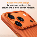 Custodia magnetica in Kevlar con motivo a griglia per iPhone 18 Pro