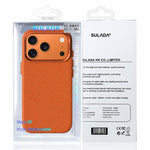 Custodia magnetica in Kevlar con motivo a griglia per iPhone 18 Pro