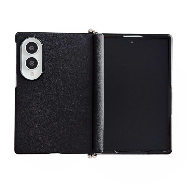 Morsetto laterale Asse centrale Morandi Custodia per telefono in similpelle tinta unita con texture Asse centrale, For Galaxy Z Fold8 5G
