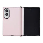 Morsetto laterale Asse centrale Morandi Custodia per telefono in similpelle tinta unita con texture Asse centrale, For Galaxy Z Fold8 5G