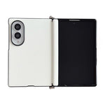 Morsetto laterale Asse centrale Morandi Custodia per telefono in similpelle tinta unita con texture Asse centrale, For Galaxy Z Fold8 5G