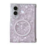Custodia per telefono con anello magnetico e texture a guscio perlato Axis Magnetic, For Galaxy Z Fold8 5G