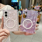Custodia per telefono con anello magnetico e texture a guscio perlato Axis Magnetic, For Galaxy Z Fold8 5G
