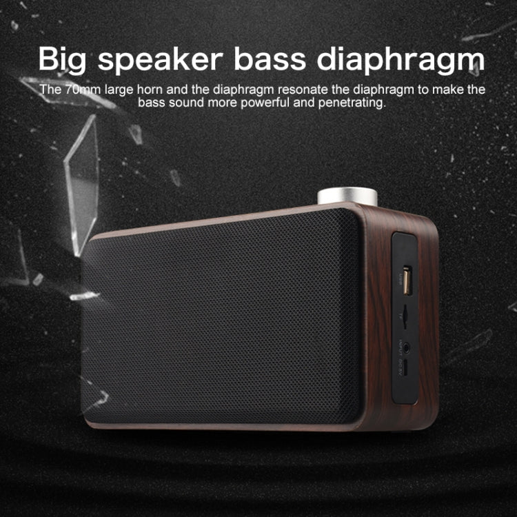Subwoofer Bluetooth W5A in legno e tessuto