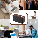 Subwoofer Bluetooth W5A in legno e tessuto