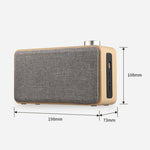 Subwoofer Bluetooth W5A in legno e tessuto