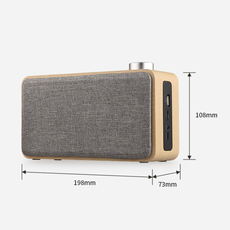 Subwoofer Bluetooth W5A in legno e tessuto