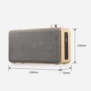 Subwoofer Bluetooth W5A in legno e tessuto