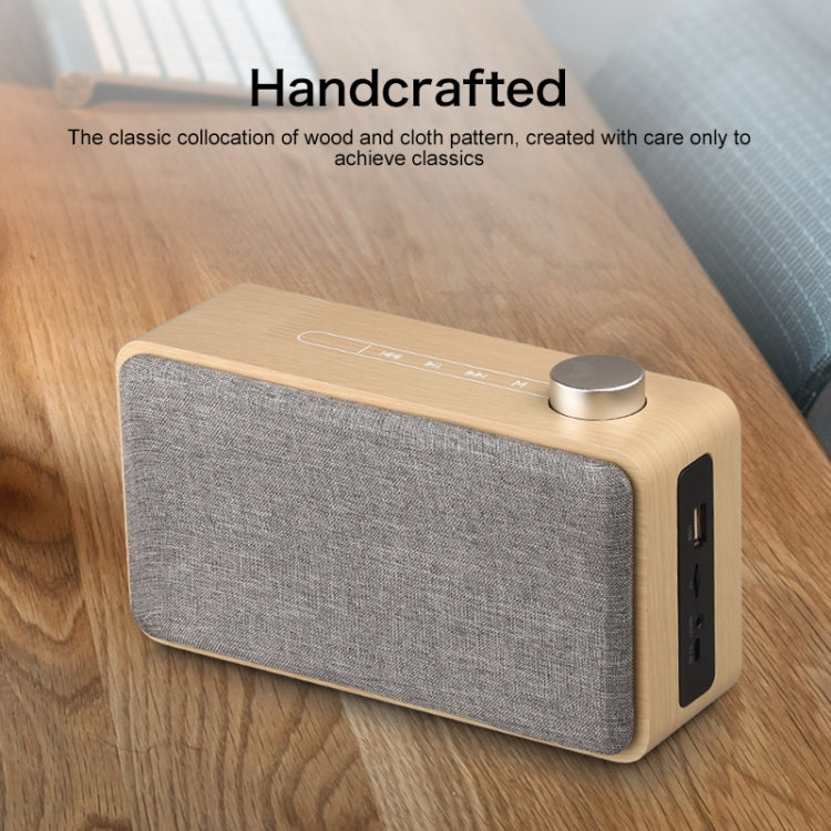 Subwoofer Bluetooth W5A in legno e tessuto