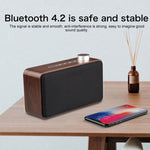 Subwoofer Bluetooth W5A in legno e tessuto
