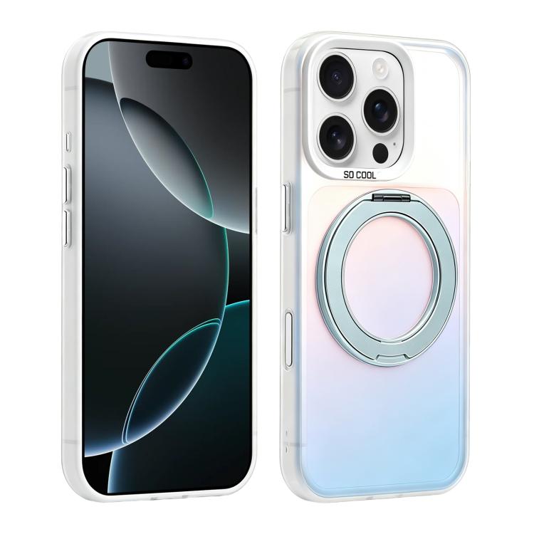 Custodia ibrida magnetica con supporto girevole per iPhone 17