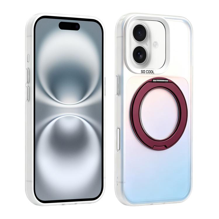 Custodia ibrida magnetica con supporto girevole per iPhone 16 Pro