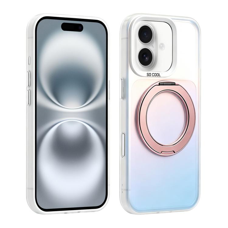 Custodia ibrida magnetica con supporto girevole per iPhone 16 Pro