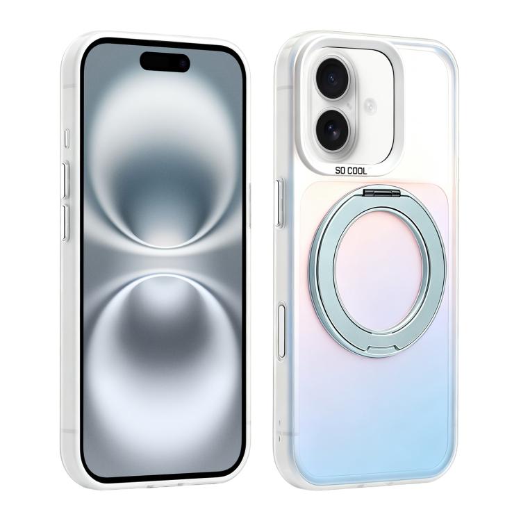 Custodia ibrida magnetica con supporto girevole per iPhone 16 Pro
