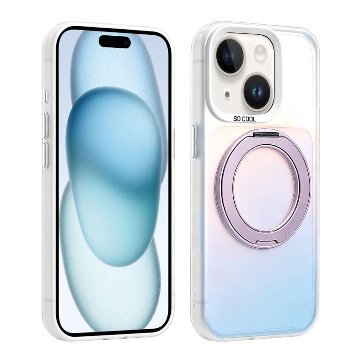 Custodia ibrida magnetica con supporto girevole per iPhone 15