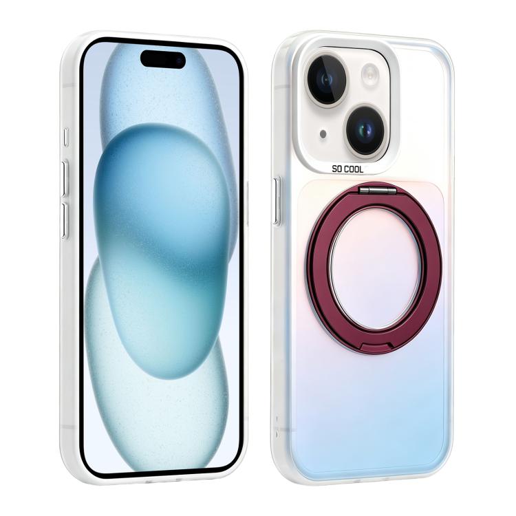 Custodia ibrida magnetica con supporto girevole per iPhone 15