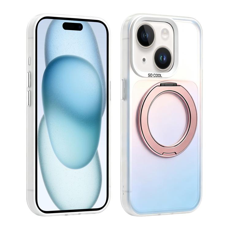 Custodia ibrida magnetica con supporto girevole per iPhone 15