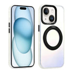 Custodia ibrida magnetica con supporto girevole per iPhone 15