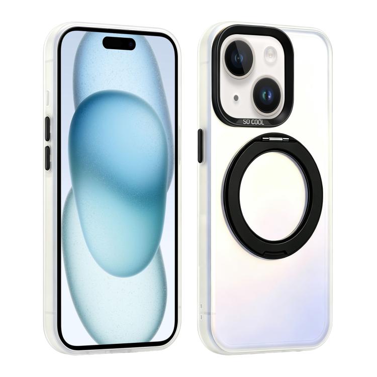 Custodia ibrida magnetica con supporto girevole per iPhone 15