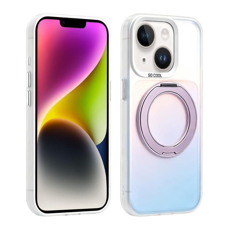 Custodia ibrida magnetica con supporto girevole per iPhone 15