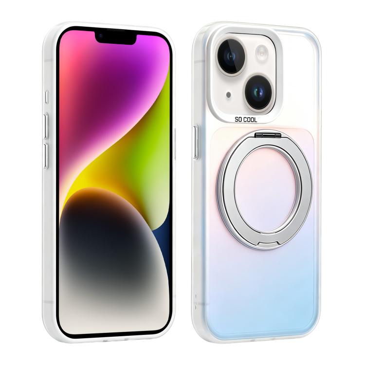 Custodia ibrida magnetica con supporto girevole per iPhone 15