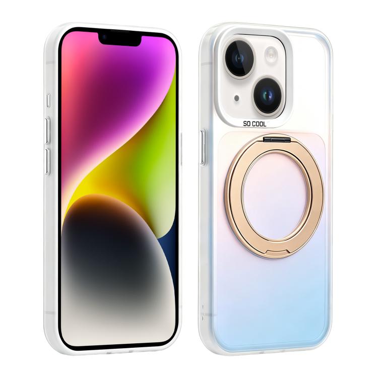Custodia ibrida magnetica con supporto girevole per iPhone 15