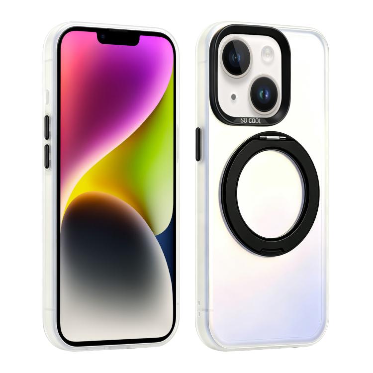 Custodia ibrida magnetica con supporto girevole per iPhone 15