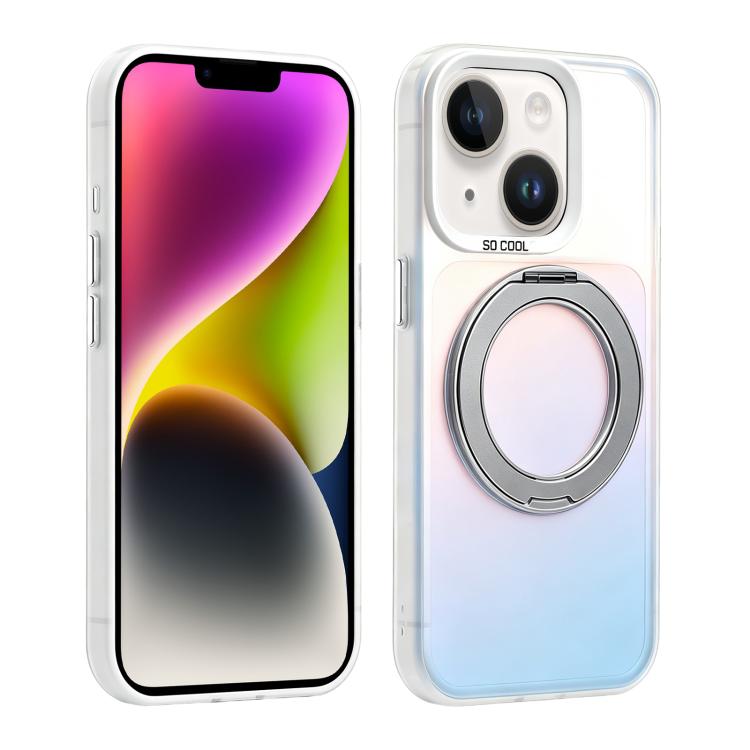 Custodia ibrida magnetica con supporto girevole per iPhone 15