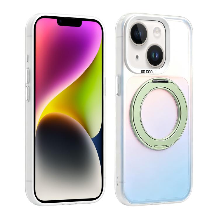Custodia ibrida magnetica con supporto girevole per iPhone 15