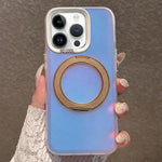 Aurora 2.0 Custodia per telefono ibrida in PC, TPU, laser e magnetica con supporto girevole, For iPhone 13 Pro Max, For iPhone 13 Pro