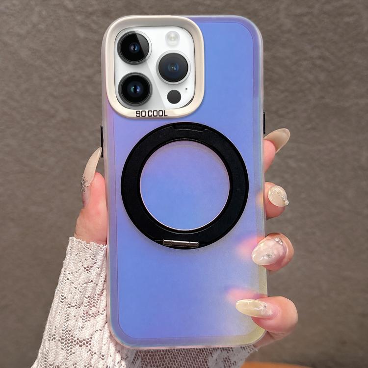 Aurora 2.0 Custodia per telefono ibrida in PC, TPU, laser e magnetica con supporto girevole, For iPhone 13 Pro Max, For iPhone 13 Pro