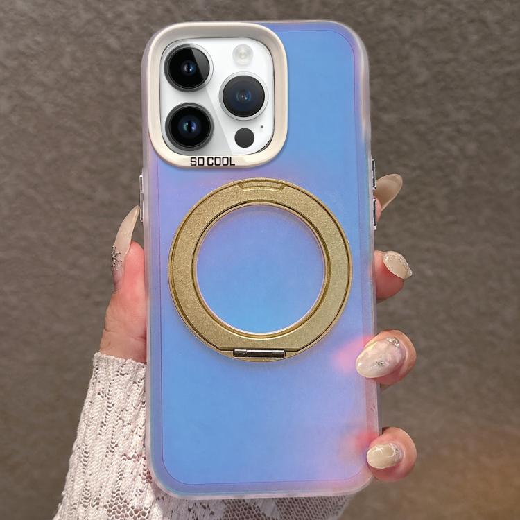 Aurora 2.0 Custodia per telefono ibrida in PC, TPU, laser e magnetica con supporto girevole, For iPhone 13 Pro Max, For iPhone 13 Pro
