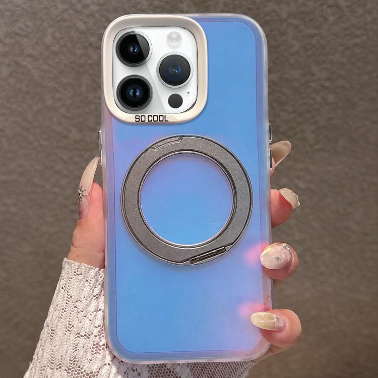 Aurora 2.0 Custodia per telefono ibrida in PC, TPU, laser e magnetica con supporto girevole, For iPhone 13 Pro Max, For iPhone 13 Pro