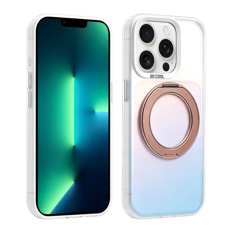 Custodia ibrida magnetica con supporto girevole per iPhone 13 Pro Max