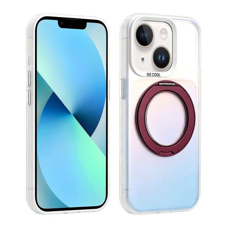 Custodia ibrida magnetica con supporto girevole per iPhone 13