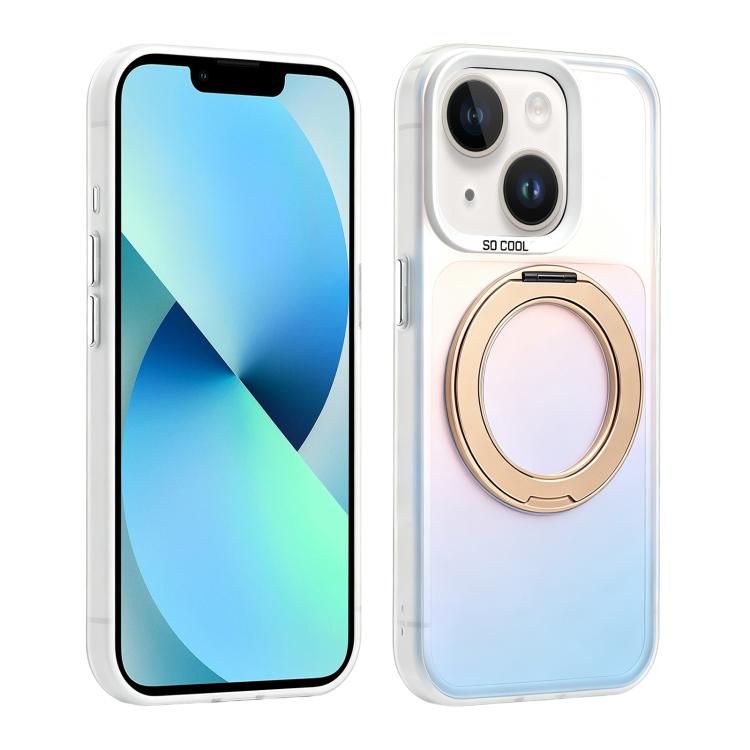 Custodia ibrida magnetica con supporto girevole per iPhone 13