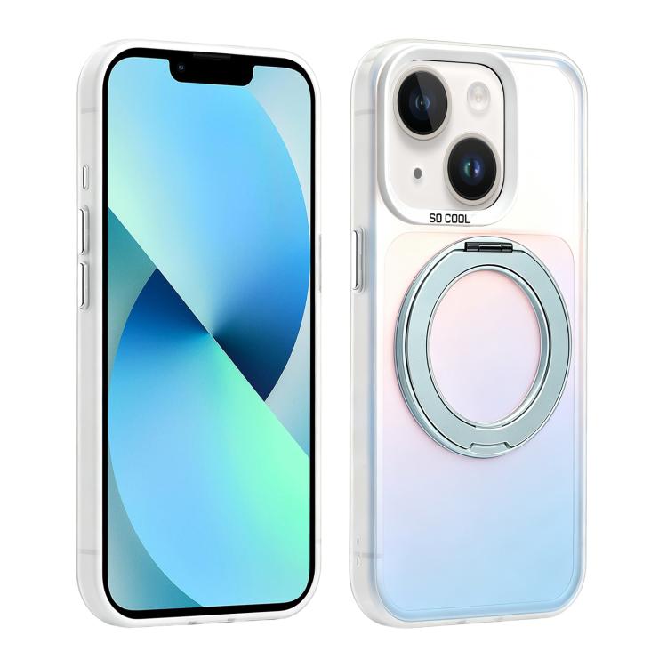 Custodia ibrida magnetica con supporto girevole per iPhone 13