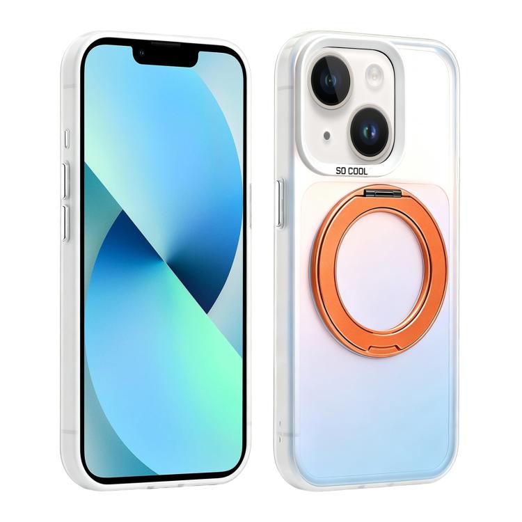 Custodia ibrida magnetica con supporto girevole per iPhone 13