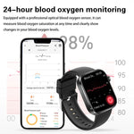 Smartwatch GE53, schermo da 1,92 pollici, chiamate Bluetooth, ECG, frequenza cardiaca ECG, ossigeno nel sangue, pressione sanguigna