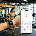 Smartwatch GE53, schermo da 1,92 pollici, chiamate Bluetooth, ECG, frequenza cardiaca ECG, ossigeno nel sangue, pressione sanguigna