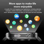 Smartwatch GE53, schermo da 1,92 pollici, chiamate Bluetooth, ECG, frequenza cardiaca ECG, ossigeno nel sangue, pressione sanguigna