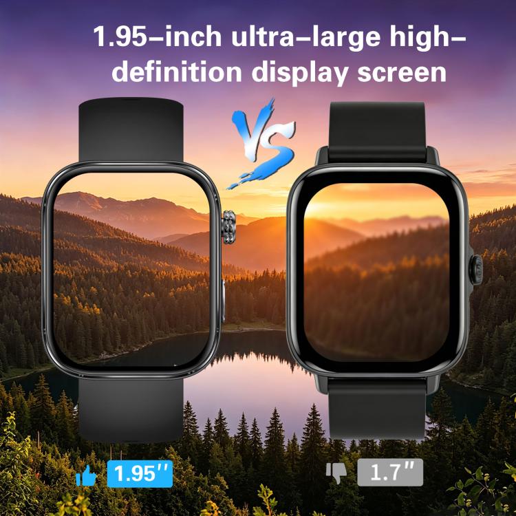 Smartwatch GE53, schermo da 1,92 pollici, chiamate Bluetooth, ECG, frequenza cardiaca ECG, ossigeno nel sangue, pressione sanguigna