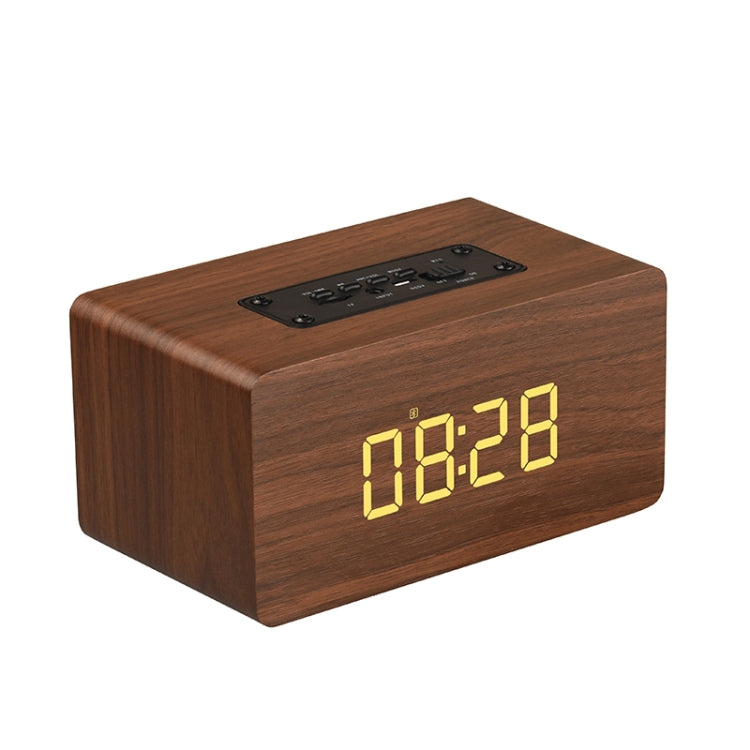Subwoofer Bluetooth in Legno con Orologio e TF Card