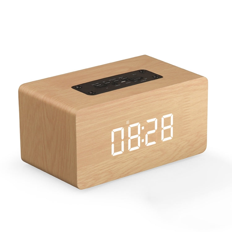 Subwoofer Bluetooth in Legno con Orologio e TF Card