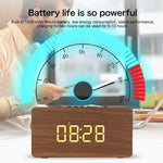 Subwoofer Bluetooth in Legno con Orologio e TF Card
