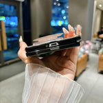 Supporto per telefono magnetico in pelle di agnello con cinturino da polso e morsetto laterale ad asse centrale., For Galaxy Z Fold8 5G