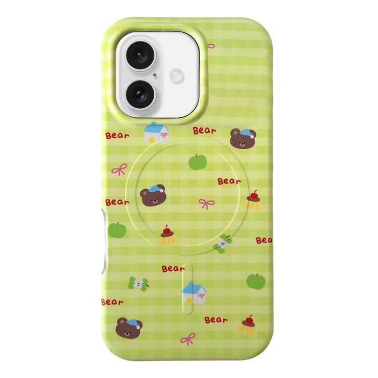 Custodia ibrida TPU 2 in 1 con motivo graffiti per iPhone 16 e 17