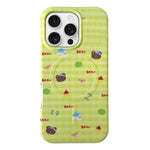 Custodia ibrida TPU 2 in 1 con motivo graffiti per iPhone 16 e 17