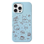 Custodia ibrida TPU 2 in 1 con motivo graffiti per iPhone 16 e 17